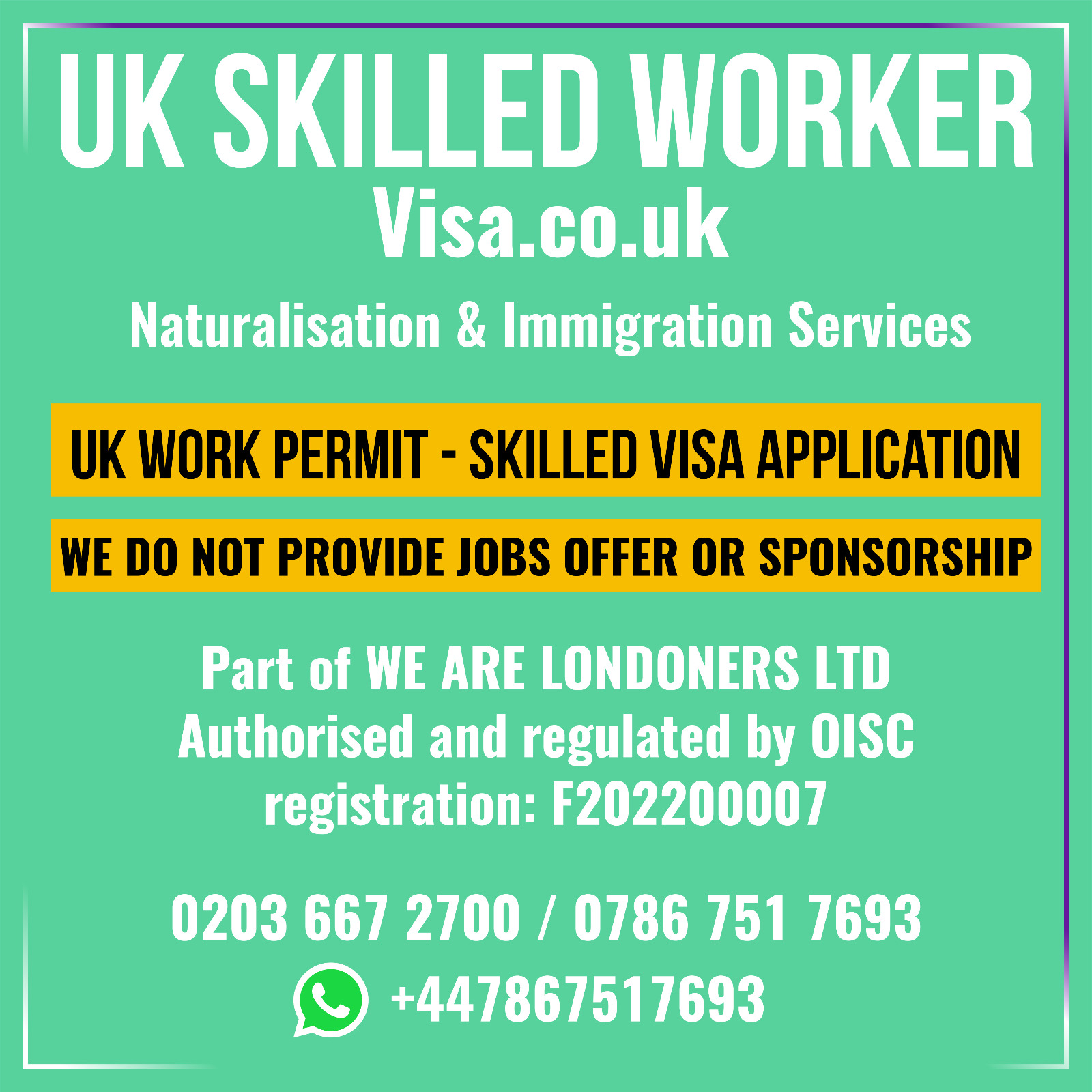 UK Skilled Worker Visa